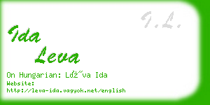 ida leva business card